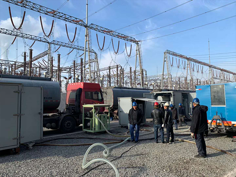  2020年4月，37000cm威尼斯为溪洛渡直流送电工程受端站南网从化换流站供应高品质变压器油